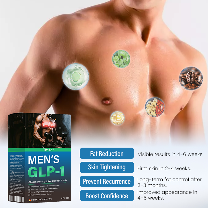 Timilk® Men’s GLP-1 Chest Slimming & Fat Control Patch⭐