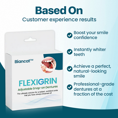 Biancat™ FlexiGrin Adjustable Snap-on Dentures