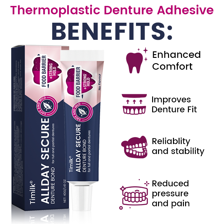 Timilk® AllDay Secure Denture Bond⭐