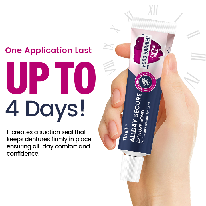 Timilk® AllDay Secure Denture Bond⭐