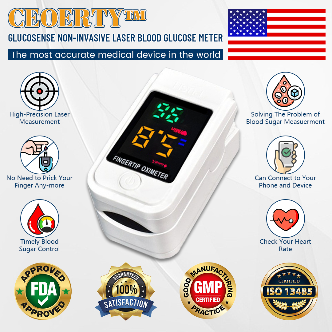 Ceoerty™ GlucoSense Non-Invasive Laser Blood Glucose Meter